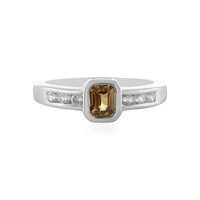 Yellow Zircon Silver Ring