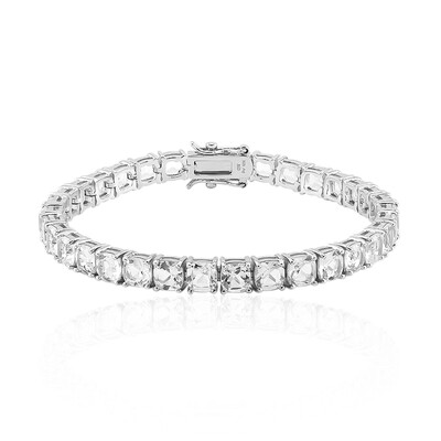 White Topaz Silver Bracelet