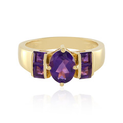 Zambian Amethyst Silver Ring