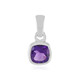 Zambian Amethyst Silver Pendant