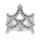 I2 (J) Diamond Silver Ring (Annette classic)