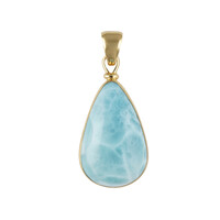 Larimar Silver Pendant