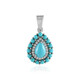 Sleeping Beauty Turquoise Silver Pendant