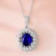 Madagascar Blue Sapphire Silver Necklace