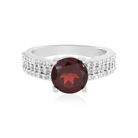 Mozambique Garnet Silver Ring