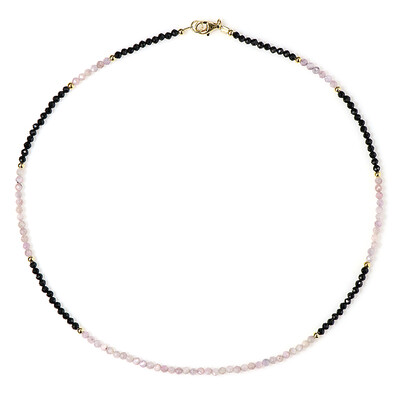 Black Spinel Silver Necklace