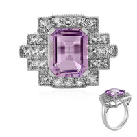 Rose de France Amethyst Silver Ring