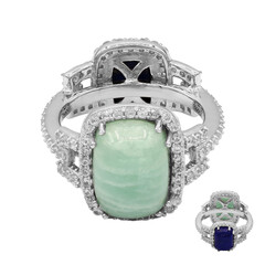 Amazonite Silver Ring