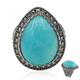 Amazonite Silver Ring (Annette classic)