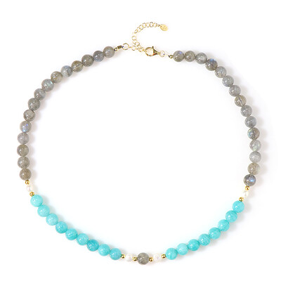 Amazonite Silver Necklace (Riya)