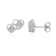 PK (J) Diamond Silver Earrings