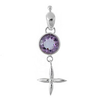 Amethyst Silver Pendant