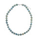 Blue Aragonite Silver Necklace