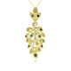 Brazilian Yellow Tourmaline Silver Necklace