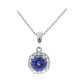 10K AAA Tanzanite Gold Necklace