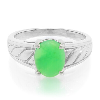 Imperial Chrysoprase Silver Ring