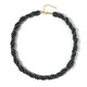 Black Hematite Silver Necklace (Riya)